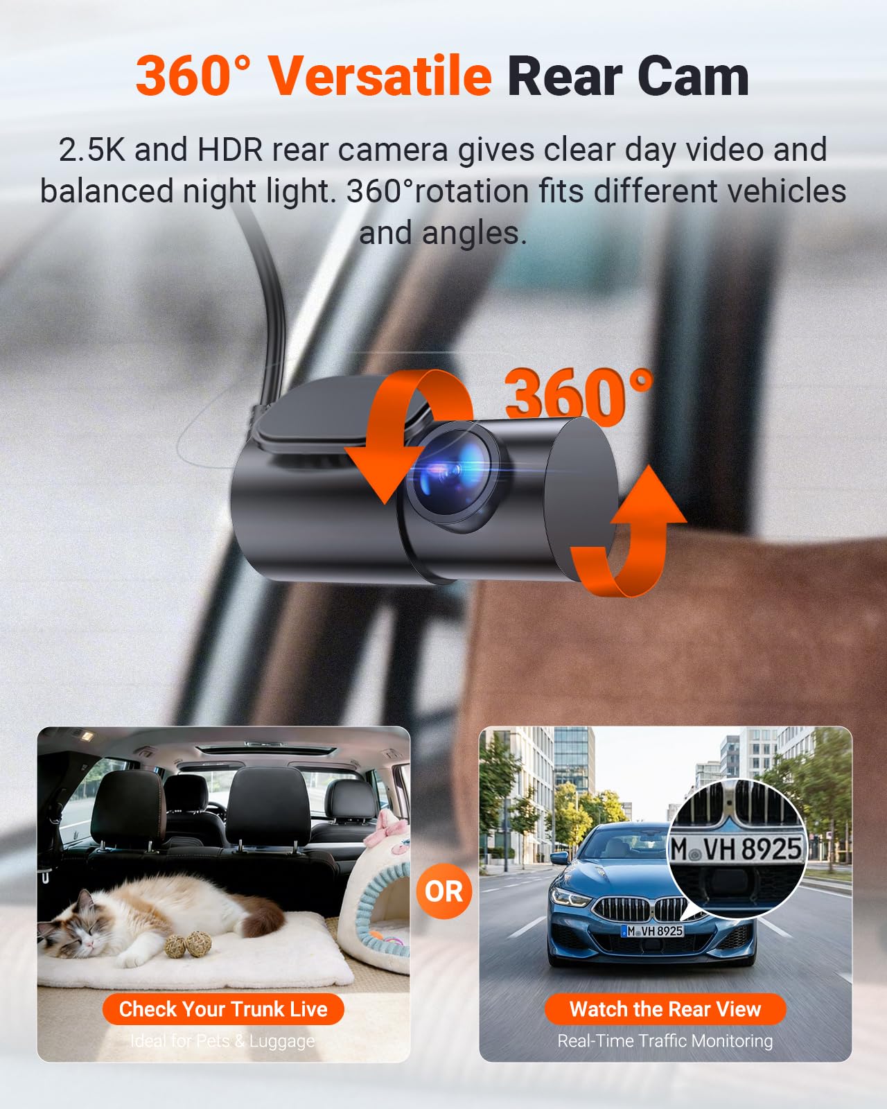 Vantrue N4S 3 Channel STARVIS 2 Dash Cam with PlatePix Technology