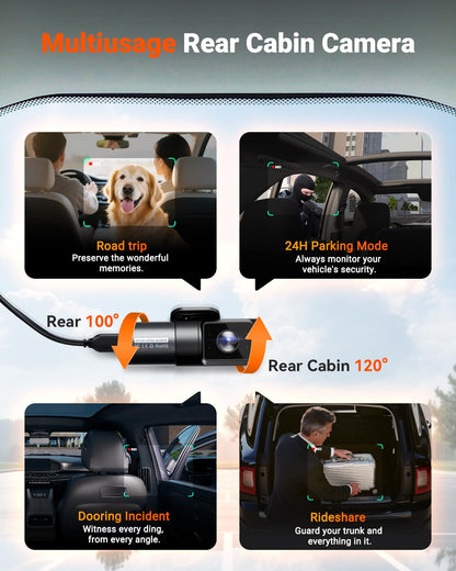 Vantrue N5S 4CH 360° Dash Cam with STARVIS 2 & Buffered Parking Mode