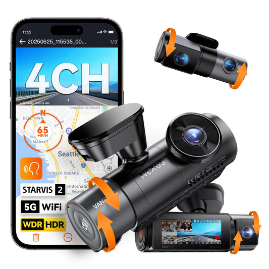 Vantrue N5S 4CH 360° Dash Cam with STARVIS 2 & Buffered Parking Mode