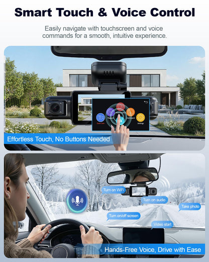 N300Pro 4K 360° Dash Cam with STARVIS 2 & AI Driver Monitor