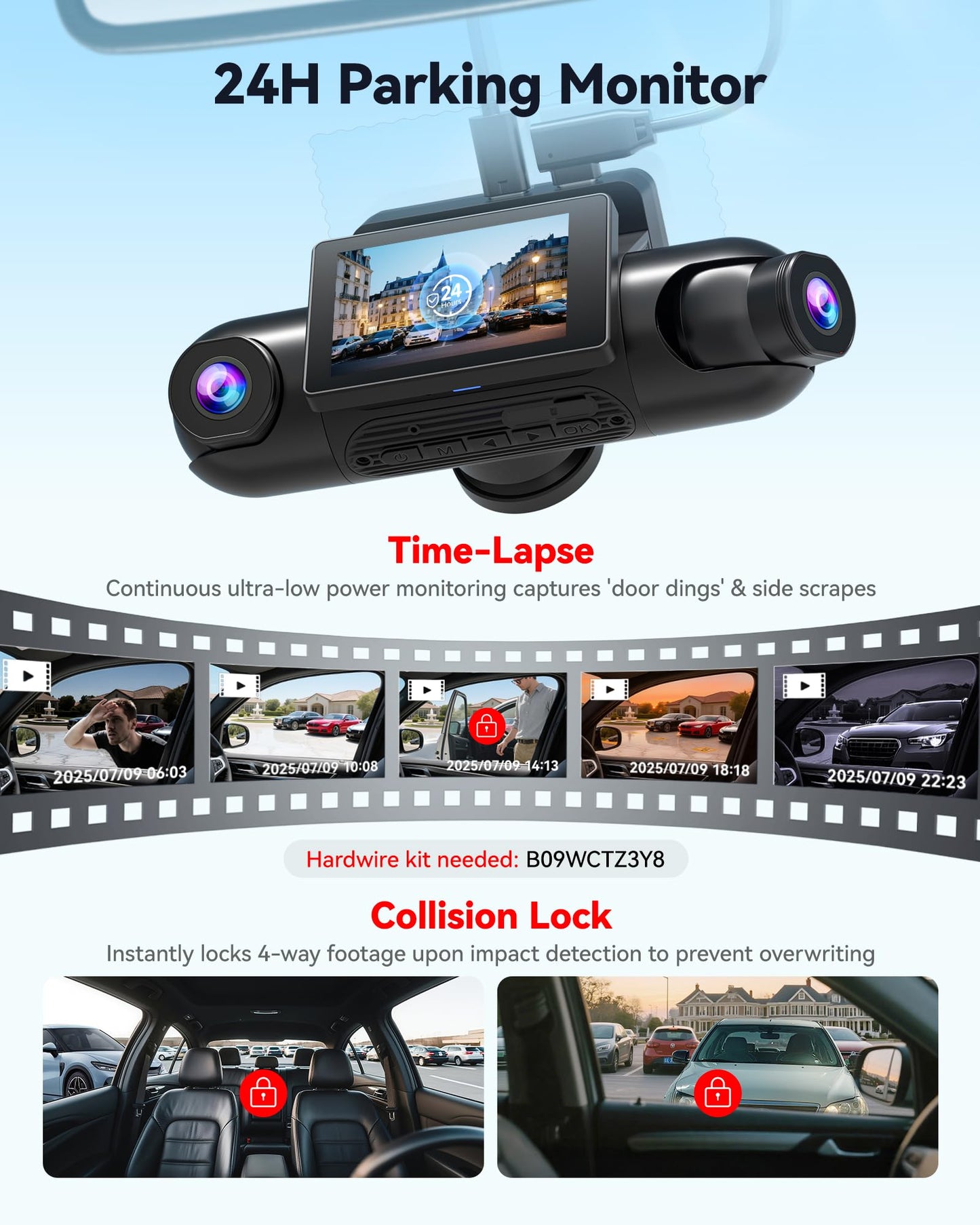 REDTIGER 4 Channel 360° Dash Cam with Dual STARVIS 2 Sensors